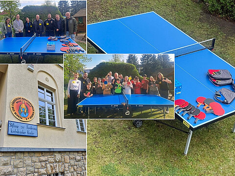Tischtennisplatte für den guten Zweck eingeweiht!